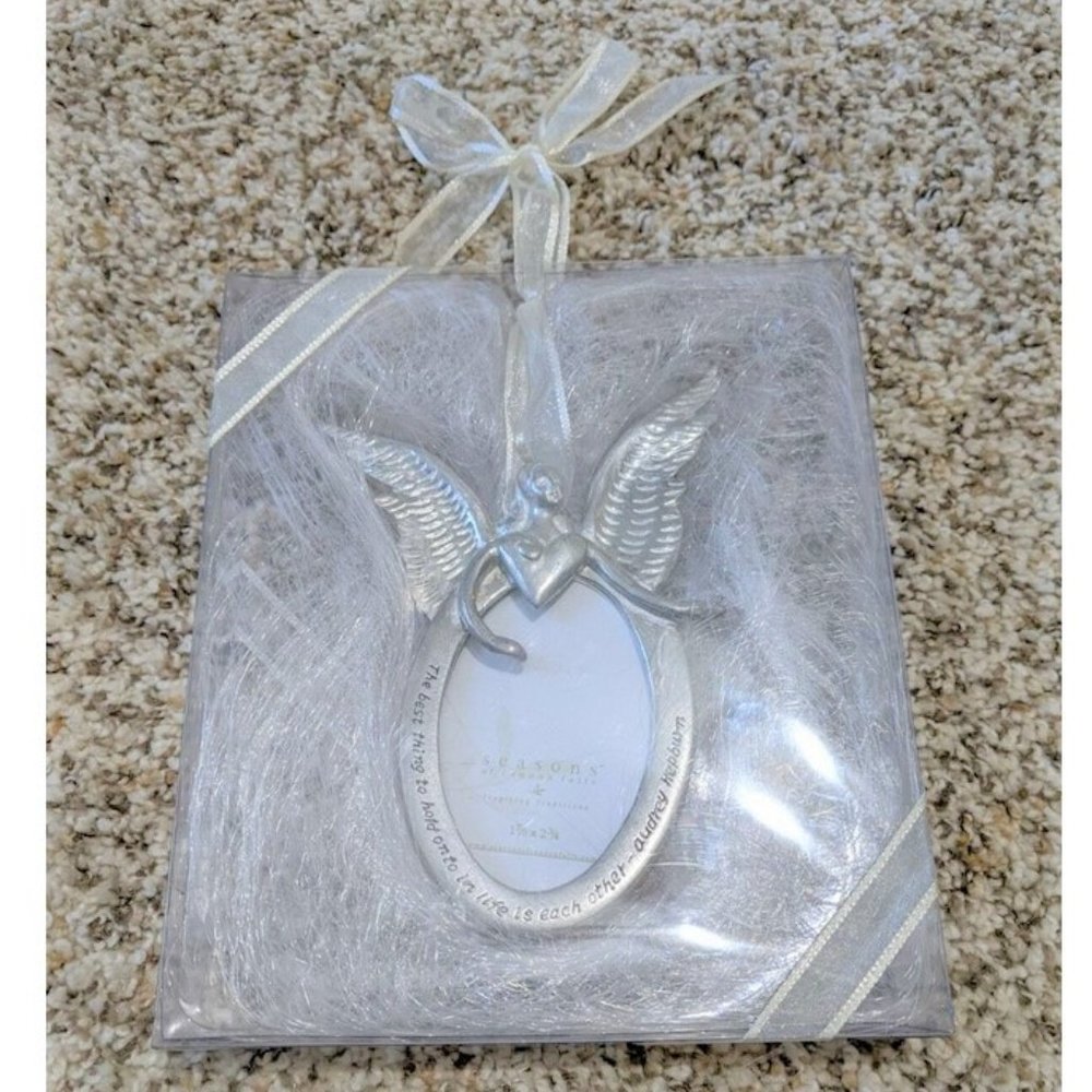 Seasons Of Cannon Falls Serenity Angel Picture Frame Ornament Audrey Hepburn NEW